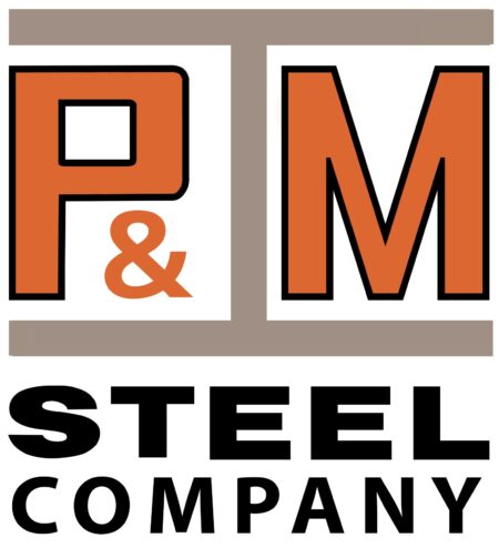 P&M Steel company logo
